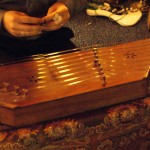 Ravand Samaeekia of Mehrkhia Music plays the santour, a traditional Iranian instrument. Photo courtesy of Ricardo Moreno.